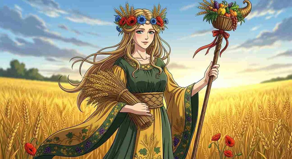 Demeter Greek mythology goddess of agriculture earth fertility geokinesis soil and harvest