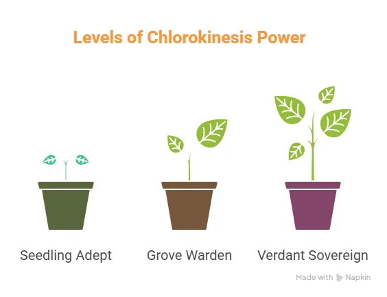 Chart displaying the different levels of choriknismas power, highlighting key variations and trends.