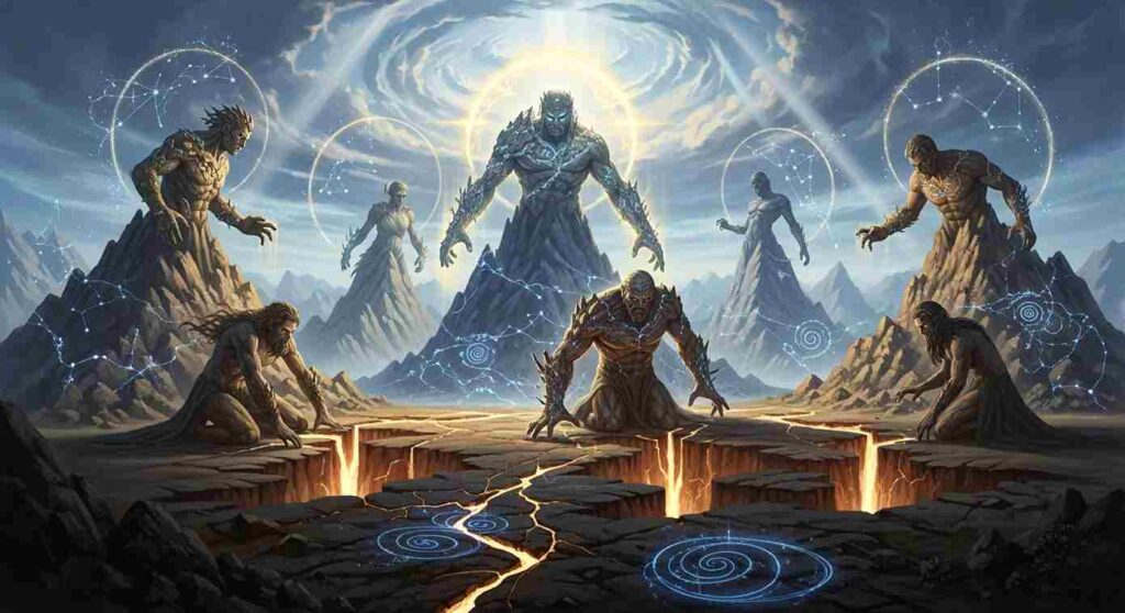 Titans Giants classical mythology earth powers geokinesis