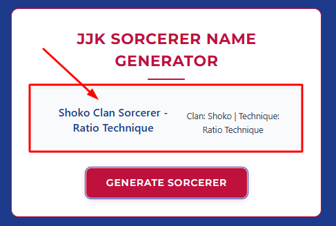 generate JJK sorcerer name - step 3