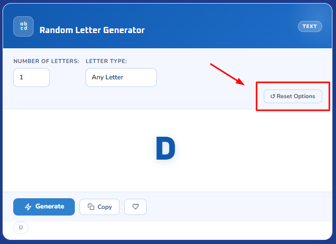 step 4 to generate random Letters