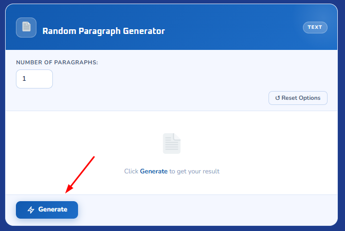 random paragraph generator - step 2