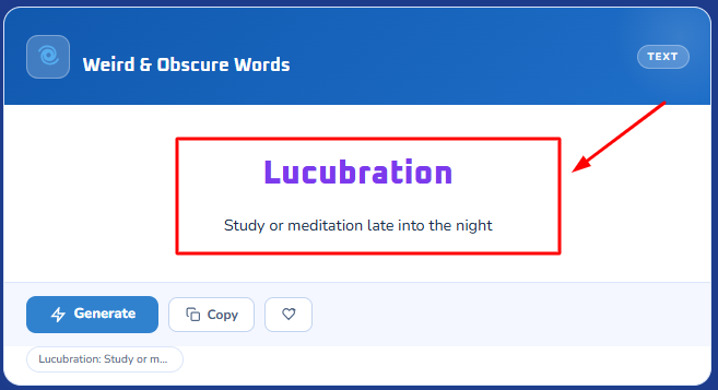 random weird words generator - step 3