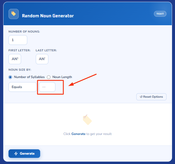 visual representation for how random noun generator step 4