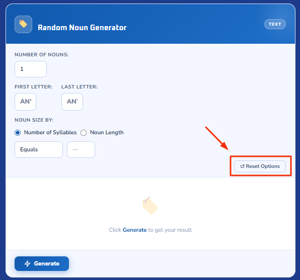 visual representation for how random noun generator step 6
