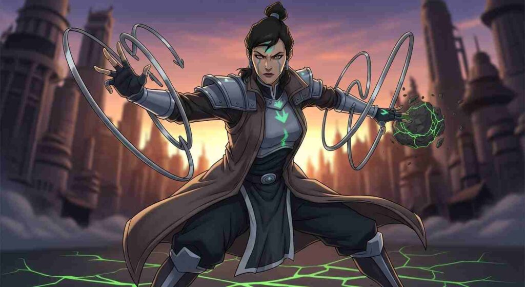 Kuvira Legend of Korra metalbending earth manipulation geokinesis