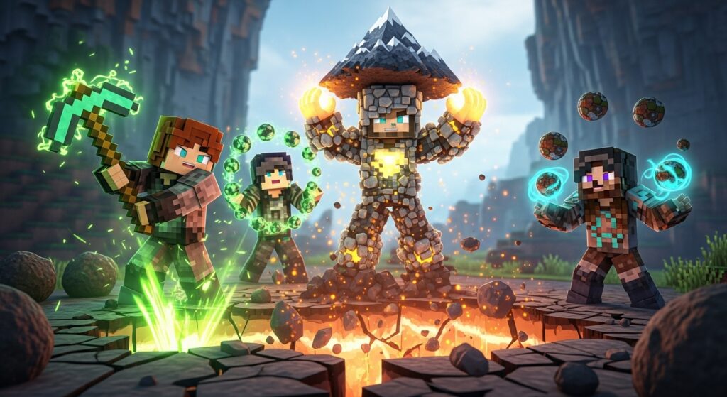 Minecraft earth manipulation geokinesis terrain shaping mods