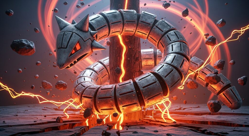 Onix Steelix Pokemon tunneling rock manipulation geokinesis