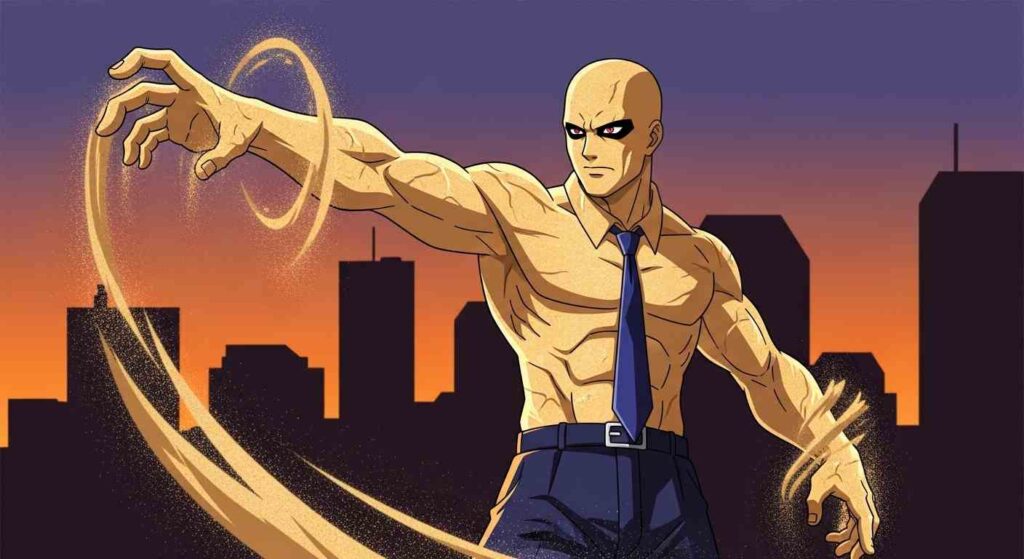 Sandman Marvel Spider-Man sand manipulation geokinesis”