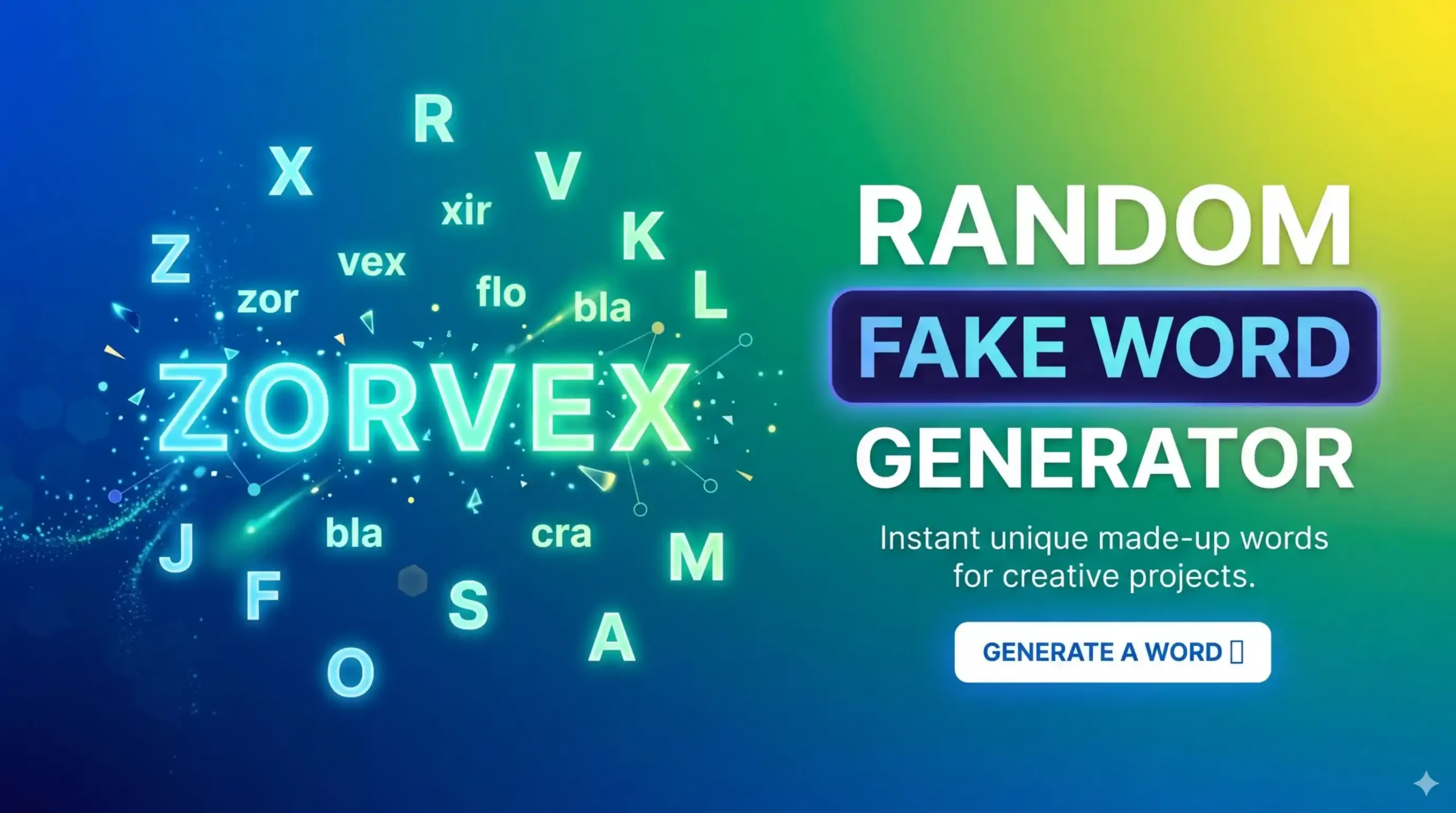 Random Fake Word Generator | Create Fake, Made-Up & Invented Words