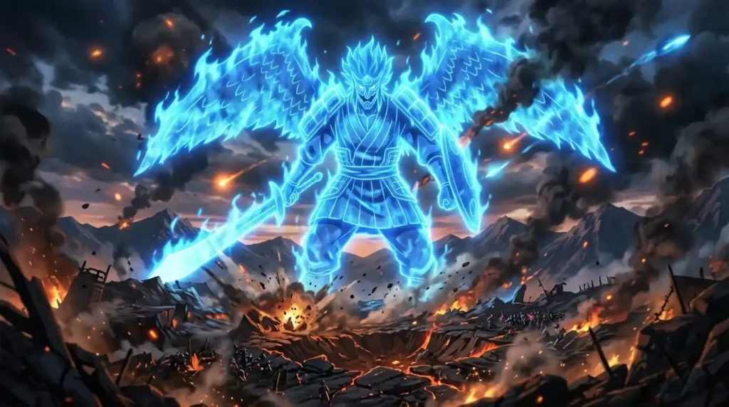 Perfect Susanoo giant chakra warrior Naruto anime battle