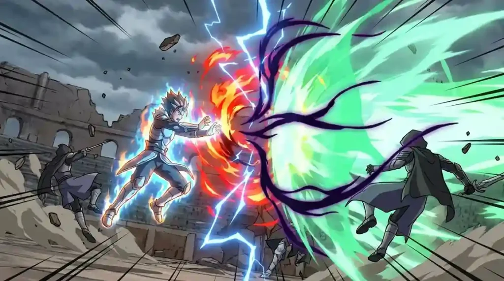Custom Shikai abilities featuring elemental powers