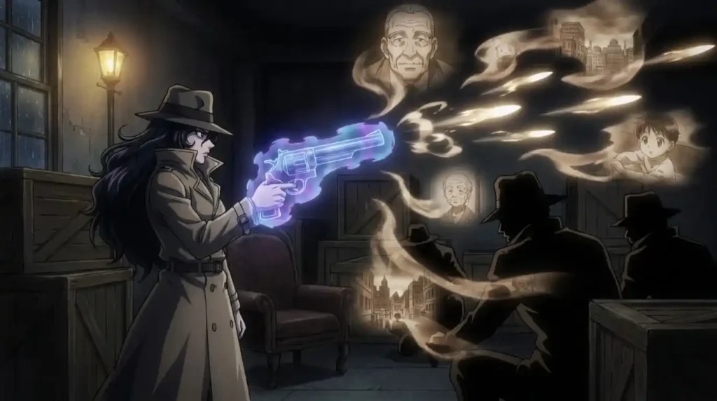 Pakunoda using Memory Bomb and Psychometry to read and transfer memories