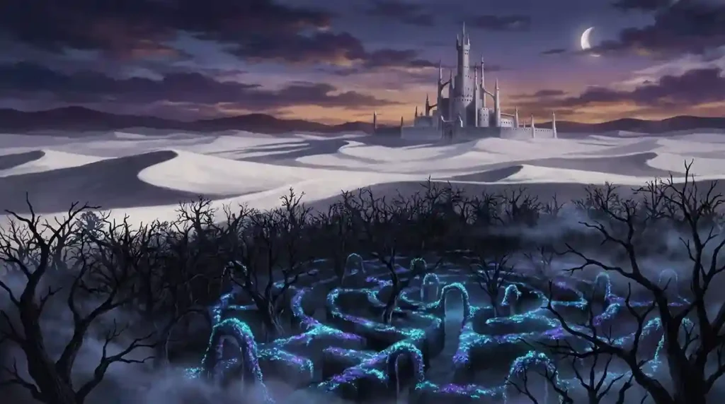 Hueco Mundo Las Noches Menos Forest and White Hollow Labyrinth locations in Bleach