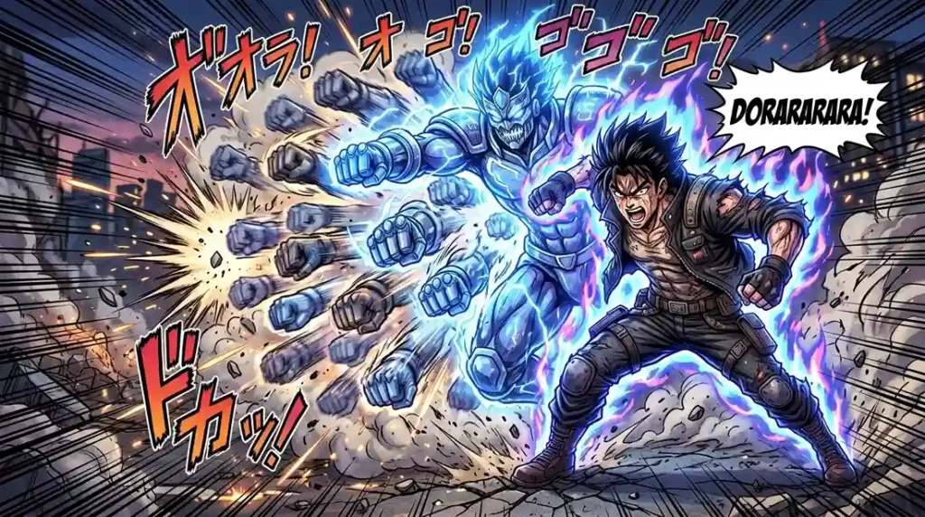 Stand Cry Generator creating powerful JoJo-style battle cries and anime sound effects