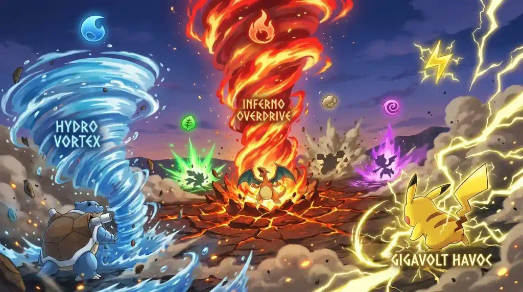 Type-based Z-Moves including Inferno Overdrive Hydro Vortex and Gigavolt Havoc