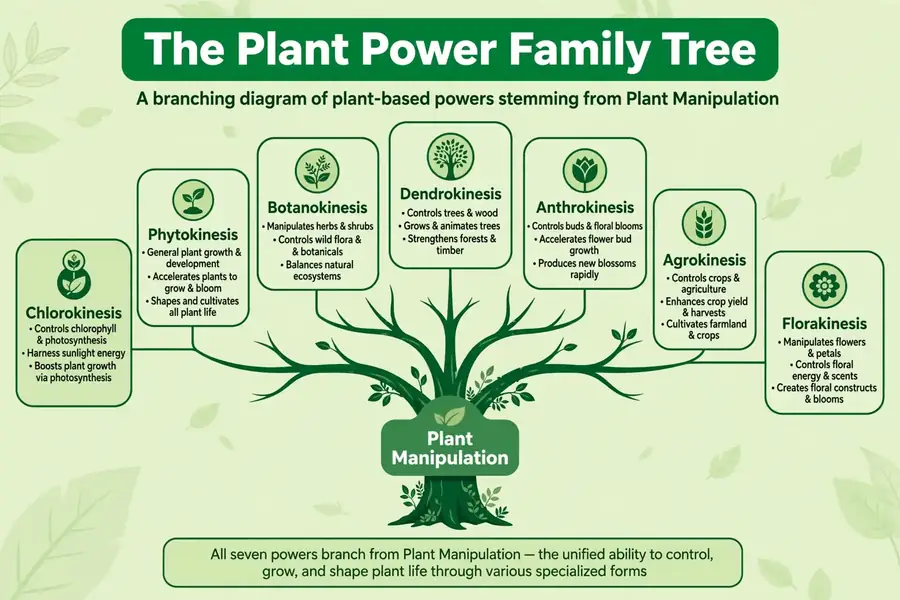 Infographic: the plant power family tree of names